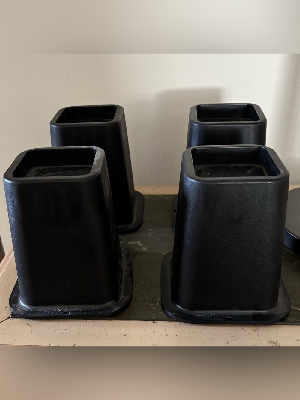 EUC Kings Brand Black 6” Furniture Lifters; Set of 4